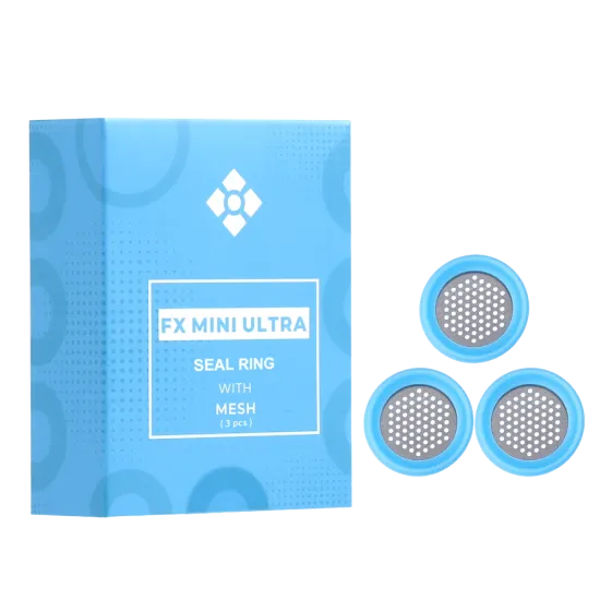 WOLKENKRAFT FX MINI ULTRA Dichtungsring mit Sieb - 3 Stück-Box