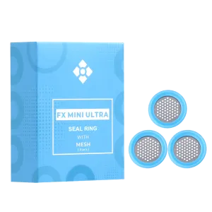 WOLKENKRAFT FX MINI ULTRA Dichtungsring mit Sieb - 3 Stück-Box
