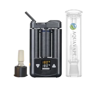 Mighty Vaporizer Komplett Set + Aquavape³-Bubbler & 14 mm-Adapter